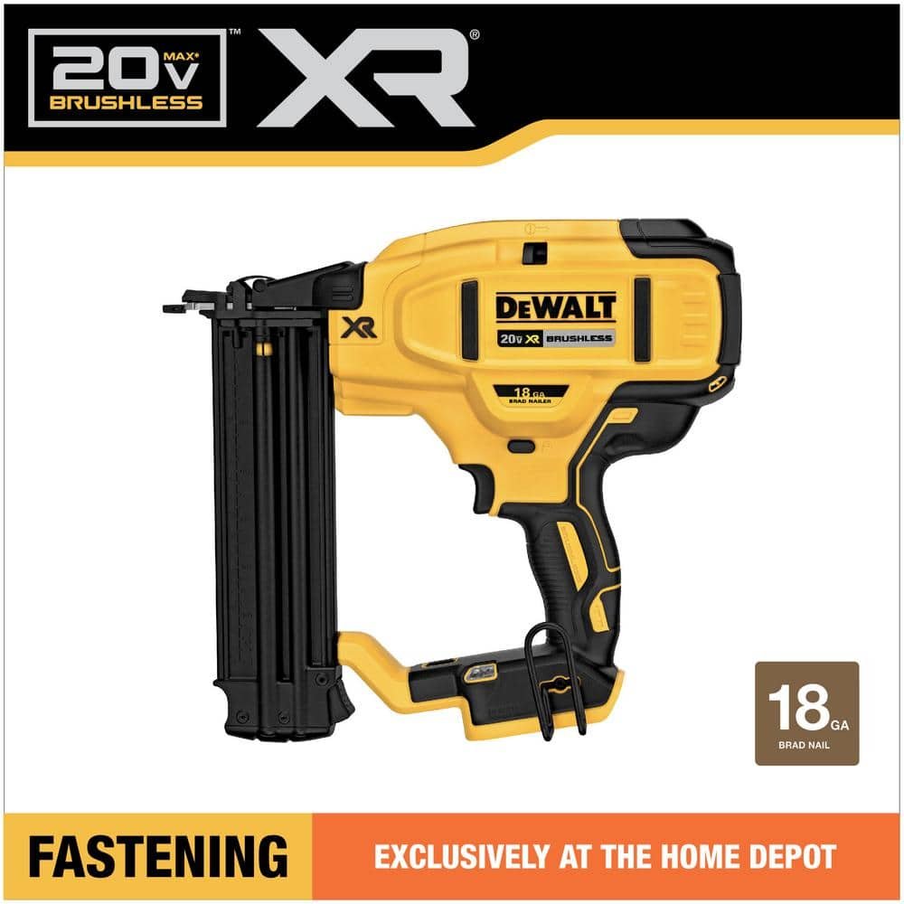 DEWALT DCN680B 20V MAX XR 18 gauge cordless brad nailer, tool only