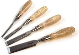 Narex 853654 4-piece Richter Extra bevel edge chisel set with ash handles, no box